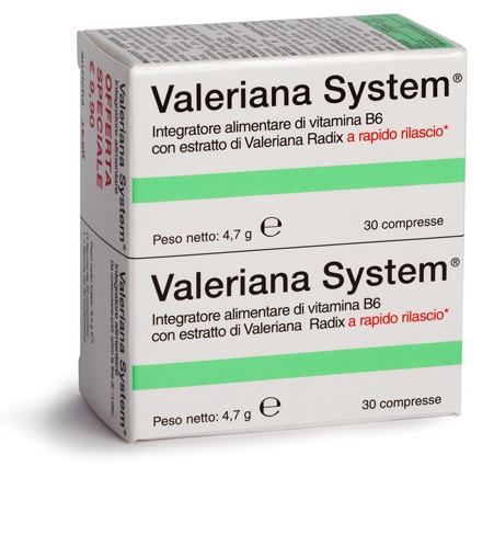 VALERIANA SYSTEM 30 COMPRESSE + 30 COMPRESSE - Speedyfarma.it
