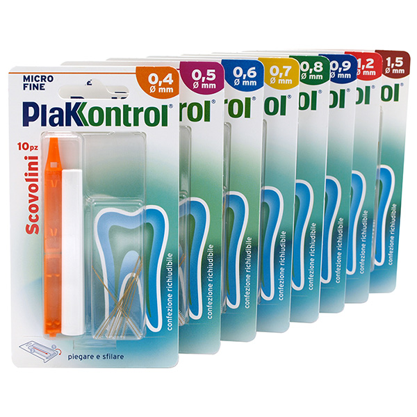 PLAKKONTROL MINIGRIP SCOVOLINO 0,9 MM 10 PEZZI - Speedyfarma.it