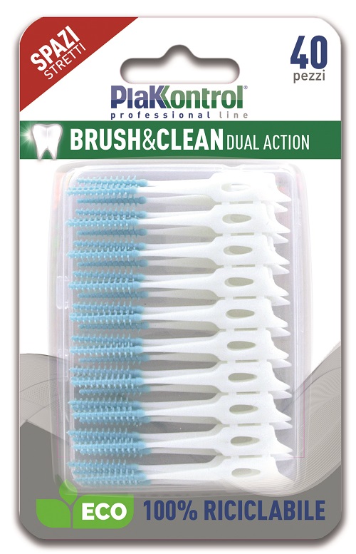 PLAKKONTROL BRUSH & CLEAN SCOVOLINI SPAZI STRETTI 40 PEZZI - Speedyfarma.it