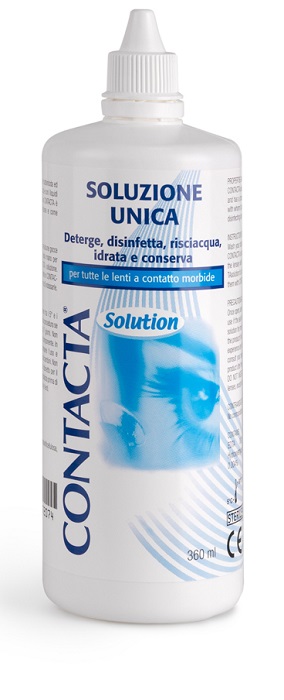 SOLUZIONE UNICA ISOTONICA PER LENTI A CONTATTO CONTACTA DA 360ML - Speedyfarma.it
