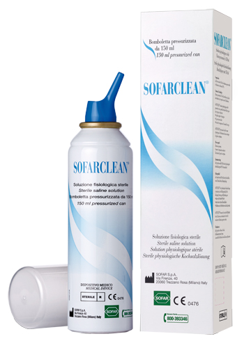 SOLUZIONE FISIOLOGICA SOFARCLEAN 150ML IN BOMBOLETTA PRESSURIZZATA - Speedyfarma.it