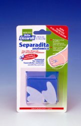 SEPARADITA ANATOMICO PER PIEDE REALIZZATO IN GEL DI SILICONE BIANCO SEMITRASPARENTE SAGOMATO IGIENEPIEDE 2 PEZZI - Speedyfarma.it