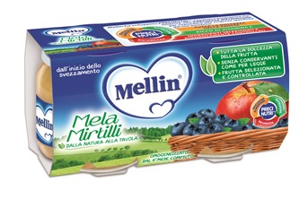 MELLIN OMOGENEIZZATO MELA MIRTILLO 100 G 2 PEZZI - Speedyfarma.it