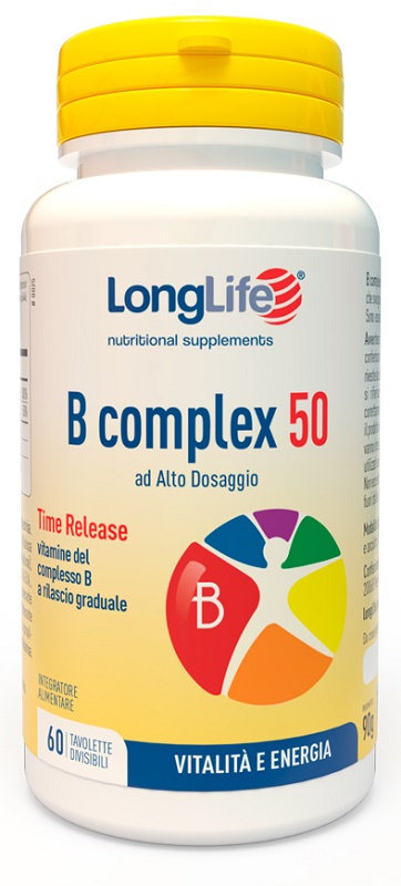 LONGLIFE B COMPLEX 50 RILASCIO GRADUALE 60 TAVOLETTE DIVISIBILI - Speedyfarma.it