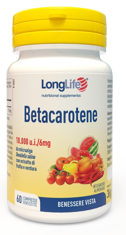 LONGLIFE BETACAROTENE 60 COMPRESSE - Speedyfarma.it