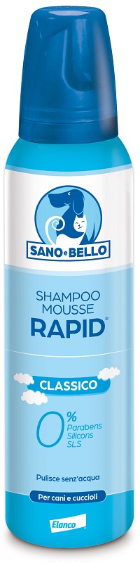SANO E BELLO SHAMPOO MOUSSE RAPID CLASSICO FLACONE 300 ML PER LAVAGGIO SENZ'ACQUA - Speedyfarma.it