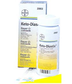 STRISCE MISURAZIONE GLICOSURIA E CHETONURIA KETODIASTIX 50 PEZZI - Speedyfarma.it