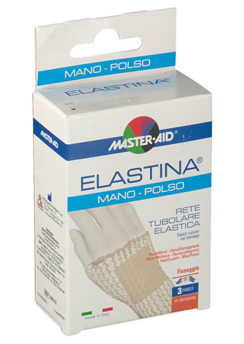 RETE TUBOLARE ELASTICA IPOALLERGENICA MASTER-AID ELASTINA MANO/POLSO 3 MT IN TENSIONE CALIBRO 3 CM - Speedyfarma.it