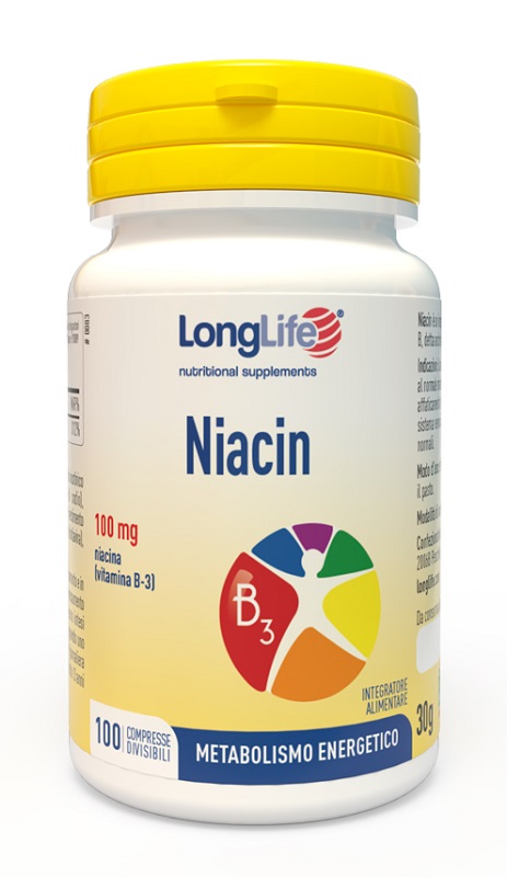 LONGLIFE NIACIN 100 MG 100 COMPRESSE - Speedyfarma.it