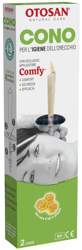 OTOSAN CONO PER L'IGIENE DELLE ORECCHIE OTOSAN+PROPOLI 2 PEZZI - Speedyfarma.it