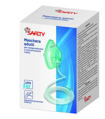 MASCHERA PER OSSIGENOTERAPIA CON TUBO 200CM - Speedyfarma.it