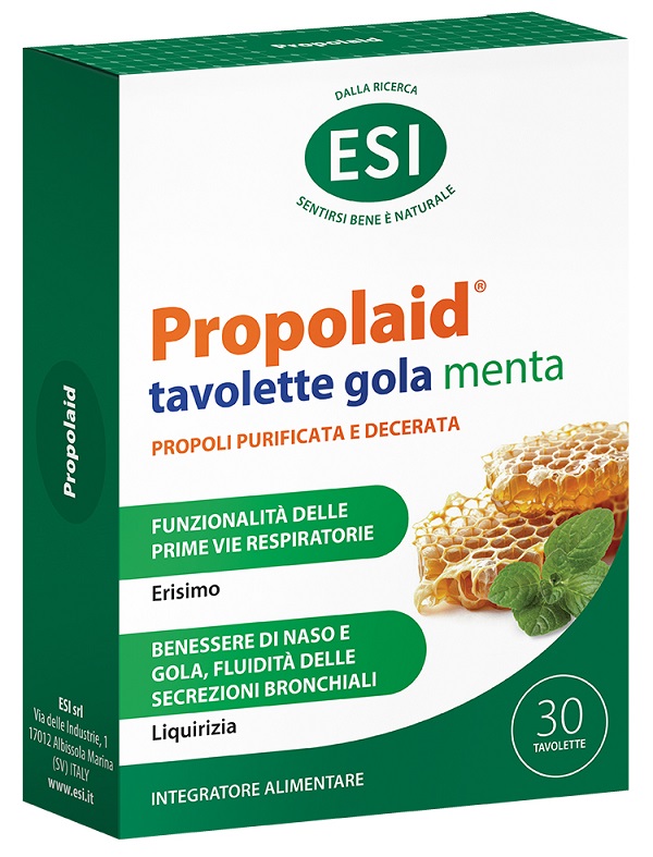 ESI PROPOLAID TAVOLETTE GOLA MENTA 30 TAVOLETTE - Speedyfarma.it