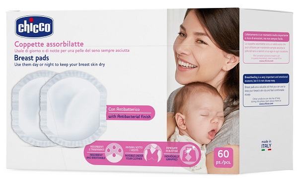 CHICCO COPPETTA ASSORBILATTE ANTIBATTERICA 60 PEZZI - Speedyfarma.it