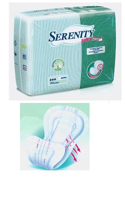 PANNOLONE PER INCONTINENZA SAGOMATO SERENITY SOFTDRY+ ALOE SUPER 30 PEZZI - Speedyfarma.it