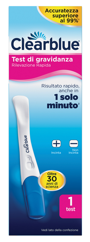 TEST DI GRAVIDANZA CLEARBLUE RILEVAZIONE RAPIDA 1 PEZZO - Speedyfarma.it