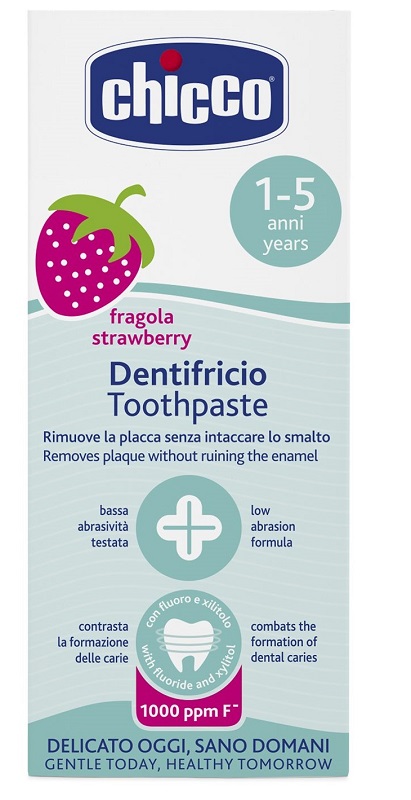 CHICCO DENTIFRICIO FRAGOLA 50 ML 12M+ CON FLUORO - Speedyfarma.it