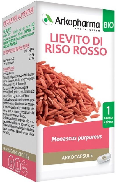 ARKO CAPSULE LIEVITO RISO ROSSO 45 CAPSULE BIO - Speedyfarma.it