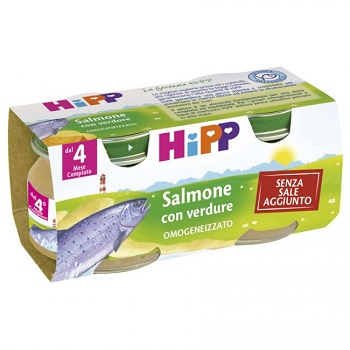 HIPP OMOGENEIZZATO SALMONE CON VERDURE 2X80 G - Speedyfarma.it