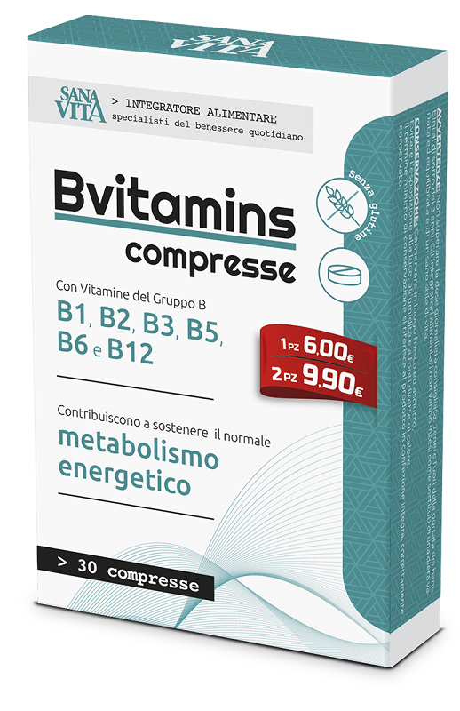 SANAVITA B-VITAMINS 30 COMPRESSE - Speedyfarma.it