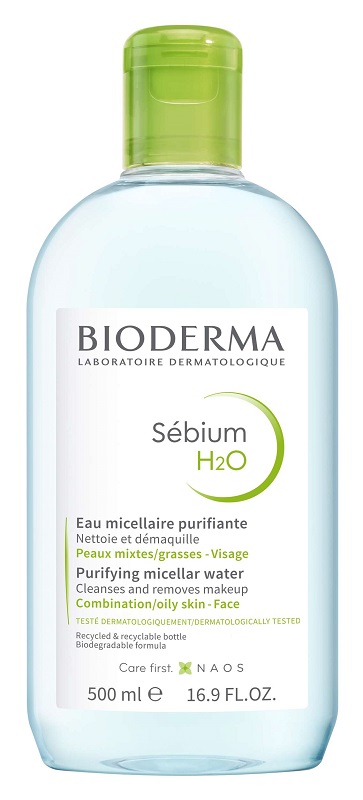 SEBIUM H2O ACQUA MICELLARE DETERGENTE PURIFICANTE 500 ML - Speedyfarma.it