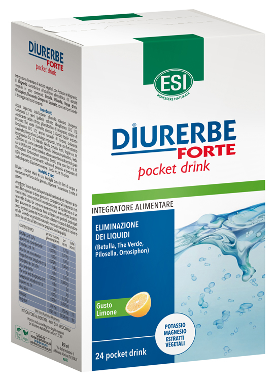 ESI DIURERBE FORTE POCKET DRINK LIMONE 24 X 20 ML - Speedyfarma.it