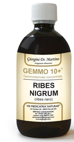 GEMMO 10+ RIBES NERO 500 ML LIQUIDO ANALCOLICO - Speedyfarma.it