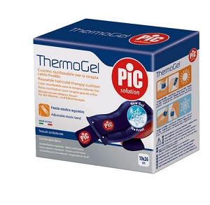 THERMOGEL CUSCINO TERAPIA CALDO FREDDO 10X26 CM CON FASCIA ELASTICA - Speedyfarma.it