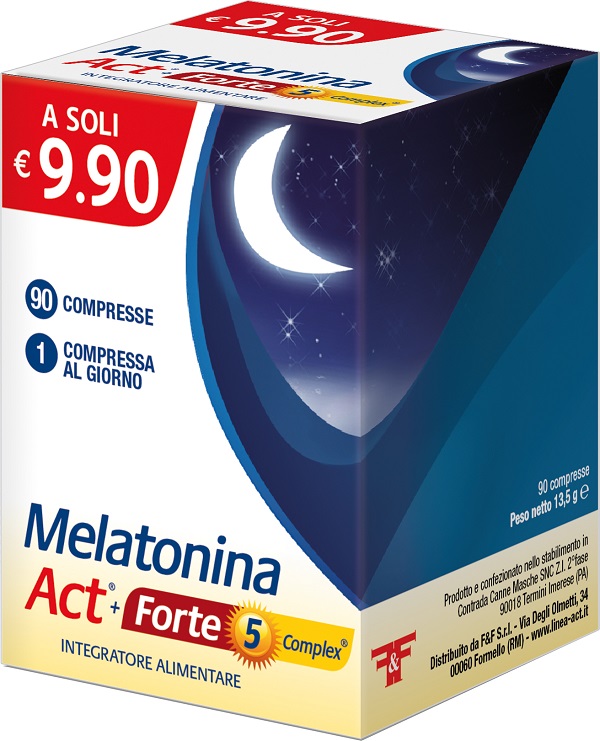 MELATONINA ACT+FORTE 5 COMPLEX 90 COMPRESSE - Speedyfarma.it
