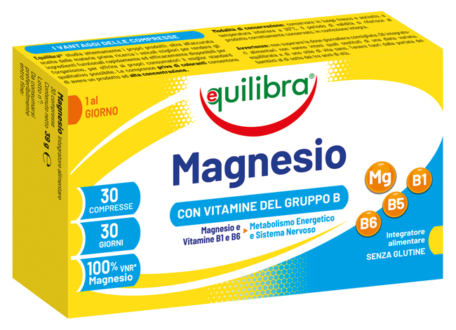 MAGNESIO CON VITAMINE GRUPPO B 30 COMPRESSE - Speedyfarma.it