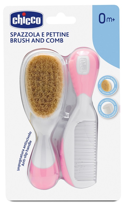 CHICCO SPAZZOLA + PETTINE ROSA - Speedyfarma.it