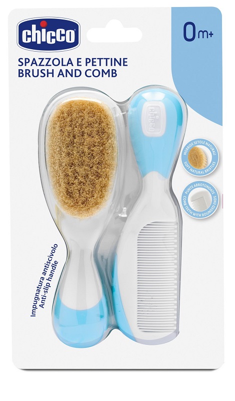 CHICCO SPAZZOLA + PETTINE AZZURRO - Speedyfarma.it