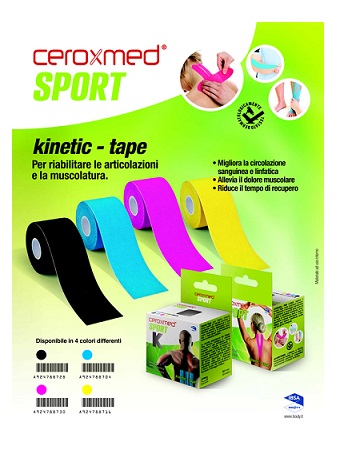 CEROXMED SPORT KINETIC TAPE BLU 1 PEZZO - Speedyfarma.it