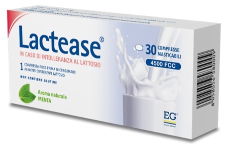 LACTEASE 4500 FCC AROMA MENTA 30 COMPRESSE MASTICABILI - Speedyfarma.it