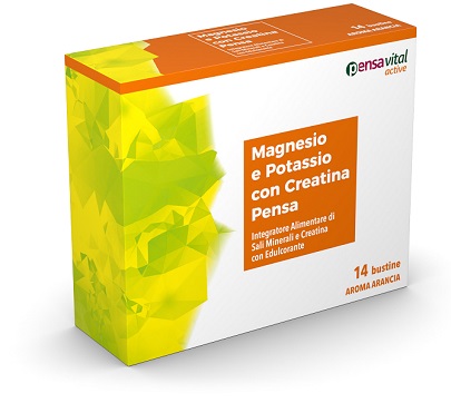 MAGNESIO E POTASSIO CON CREATINA ARANCIA PENSA 14 BUSTINE - Speedyfarma.it