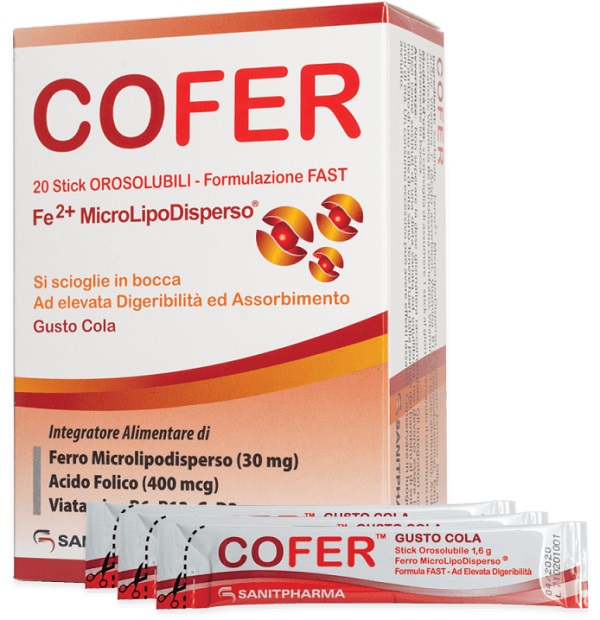 COFER 20 STICK OROSOLUBILI GUSTO COLA - Speedyfarma.it