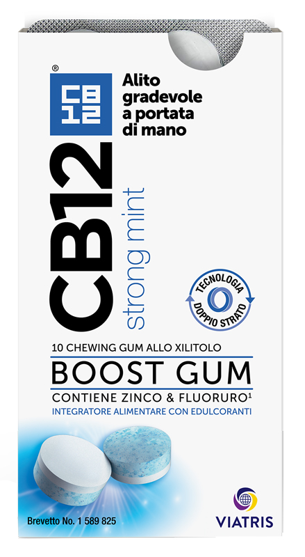 CB12 BOOST 10 CHEWING-GUM ZINCO E FLUORURO NEW FORMULATION - Speedyfarma.it
