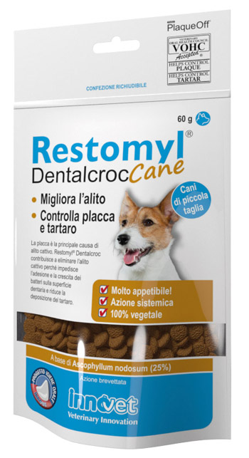 RESTOMYL DENTALCROC CANI PICCOLA TAGLIA BUSTA 60 G - Speedyfarma.it