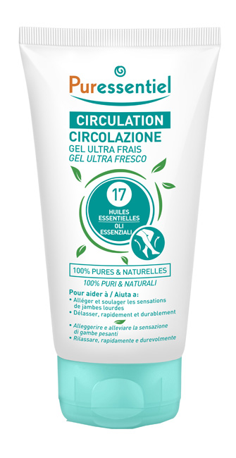 PURESSENTIEL GEL ULTRA FRESCO CIRCOLAZIONE 17 OLI ESSENZIALI 125 ML - Speedyfarma.it