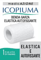 BENDA GARZA ELASTICA ICOPIUMA AUTOFISSANTE CM 4 X 4 MT - Speedyfarma.it