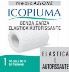 BENDA GARZA ELASTICA ICOPIUMA AUTOFISSANTE CM 10 X 20 MT - Speedyfarma.it
