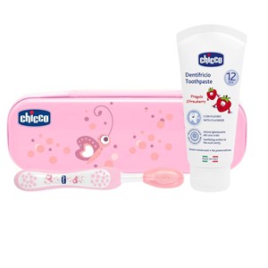 CHICCO SET DENTALE ROSA CON FLUORO - Speedyfarma.it