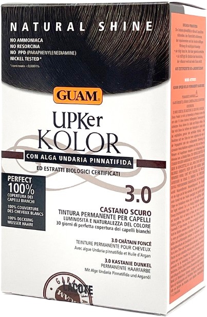 GUAM UPKER KOLOR TINTA CAPELLI 3,0 CASTANO SCURO CON ALGA UNDARIA PINNATIFIDA - Speedyfarma.it