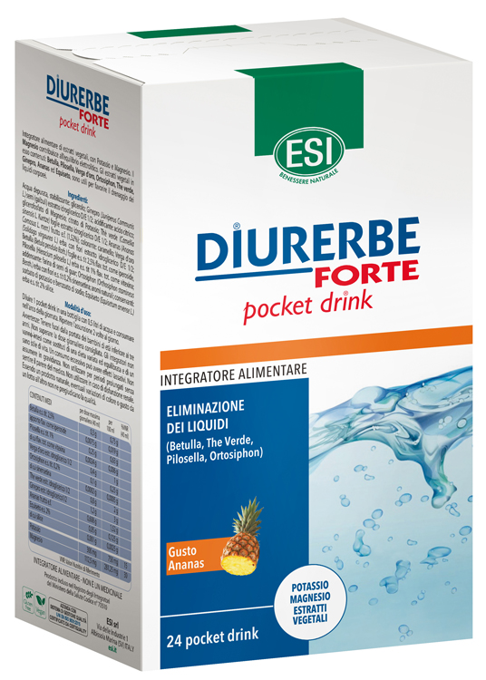 ESI DIURERBE FORTE POCKET DRINK ANANAS 24 X 20 ML - Speedyfarma.it