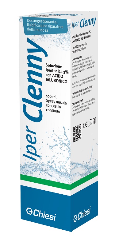 IPER CLENNY SPRAY NASALE EROGAZIONE CONTINUA SOLUZIONE IPERTONICA CON ACIDO IALURONICO 100 ML - Speedyfarma.it