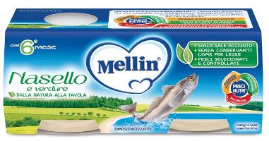 MELLIN OMOGENEIZZATO NASELLO 2 X 80 G - Speedyfarma.it