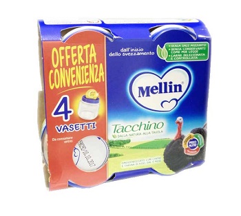 MELLIN OMOGENEIZZATO TACCHINO 4X80 G - Speedyfarma.it