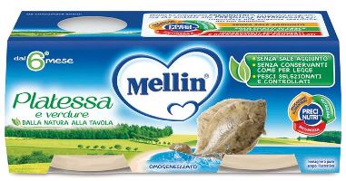 MELLIN OMOGENEIZZATO PLATESSA 2X80 G - Speedyfarma.it