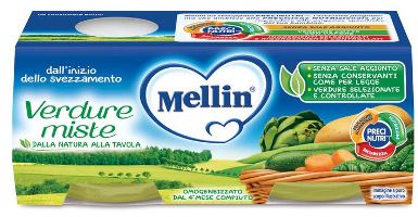 MELLIN OMOGENEIZZATO VERDURE MISTE 2 X 80 G - Speedyfarma.it