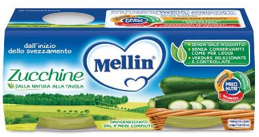 MELLIN OMOGENEIZZATO ZUCCHINE 2 X 80 G - Speedyfarma.it