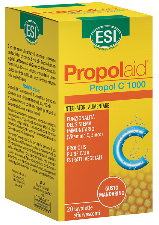 ESI PROPOLAID PROPOL C 1000 MG 20 TAVOLETTE EFFERVESCENTI  - Speedyfarma.it